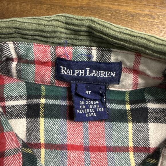 Ralph Lauren Girls Plaid Dress Rare Find size 4 Long Sleeve Y2K 100% Cotton - Picture 4 of 4